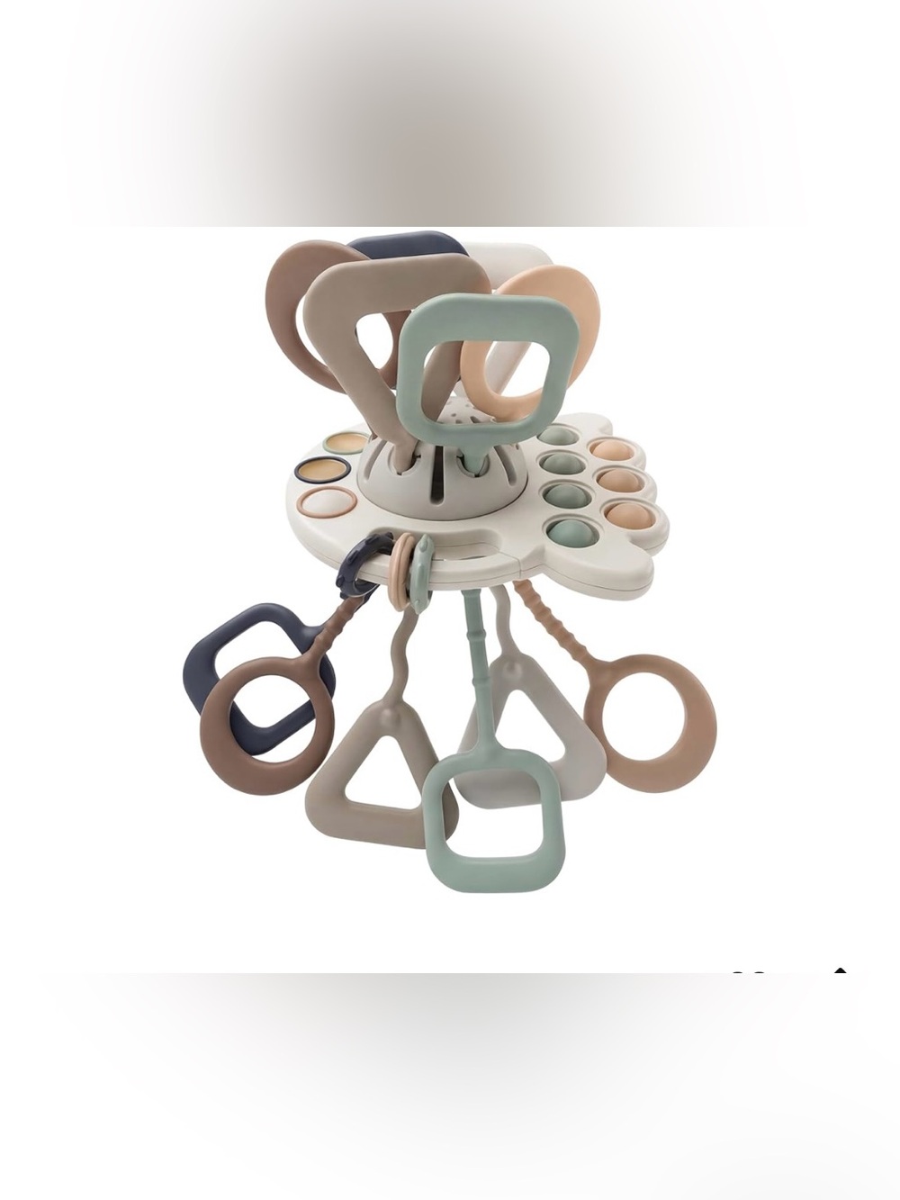 Montessori Toddler Baby Silicone Pull String Sensory Learning Activity Toy